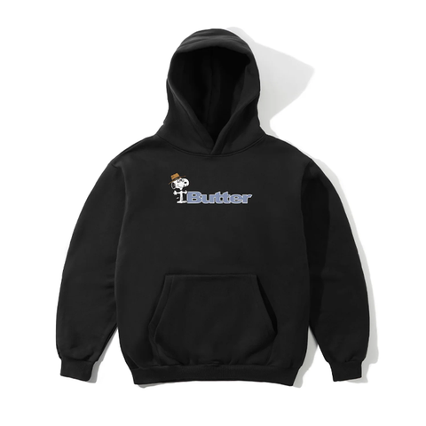 Butter Goods x Peanuts - Spike Logo Pullover Hood - Black