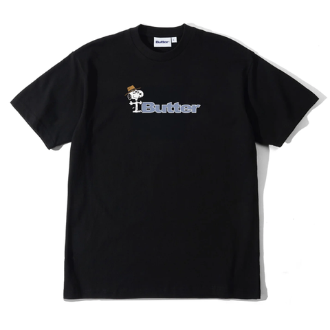 Butter Goods x Peanuts - Spike Logo Tee - Black