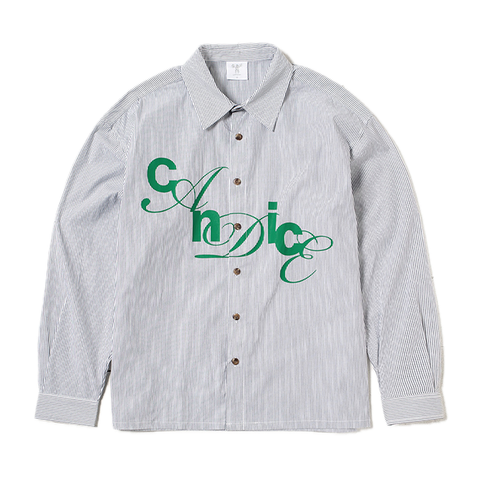 CANDICE - House Stripe Shirt - White/Black