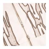CANDICE - Razor Zip Hood - Bone