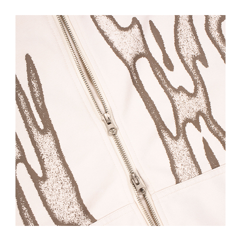 CANDICE - Razor Zip Hood - Bone