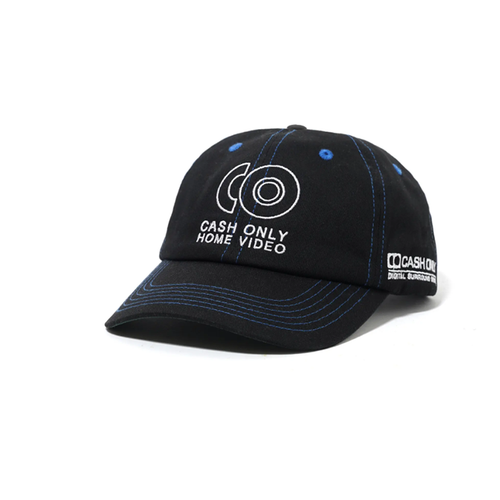 Cash Only - Home Video 6 Panel Cap - Black