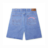 Cash Only - Logo Denim Shorts - Washed Indigo