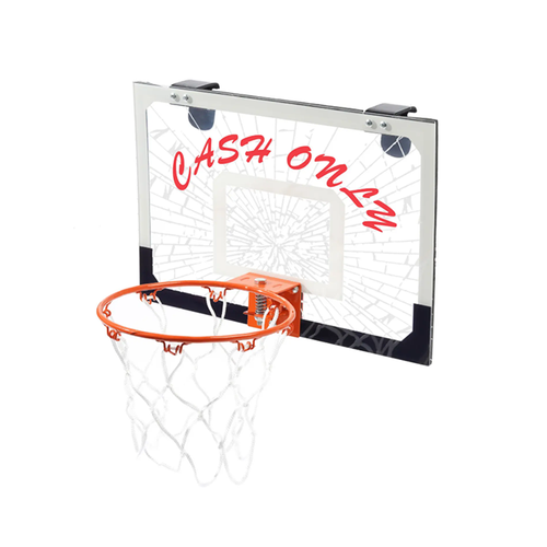 Cash Only - Mini Basketball Hoop - Transparent