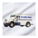 Cash Only - Money Truck Tee - White