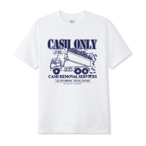 Cash Only - Removal Tee - White