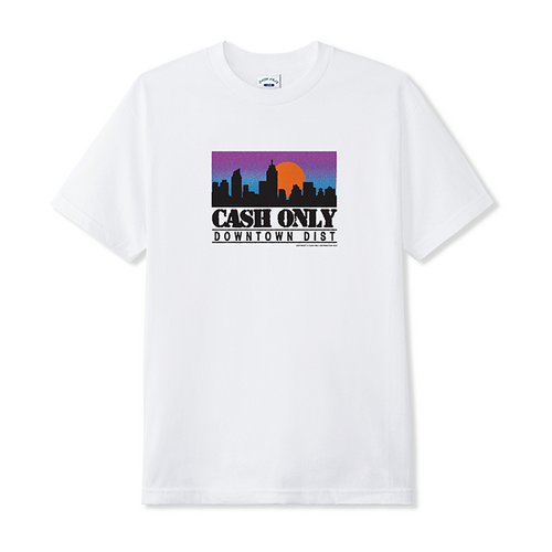 Cash Only - Skyline Tee - White