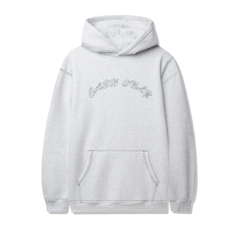 Cash Only - Stitch Logo Pullover Hood - Ash