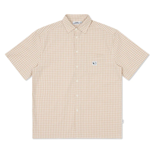Come Sundown - Found Missing SS Shirt - Light Brown/White