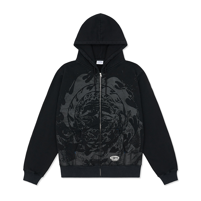 Come Sundown - Gravitational Zip Hoodie - Black