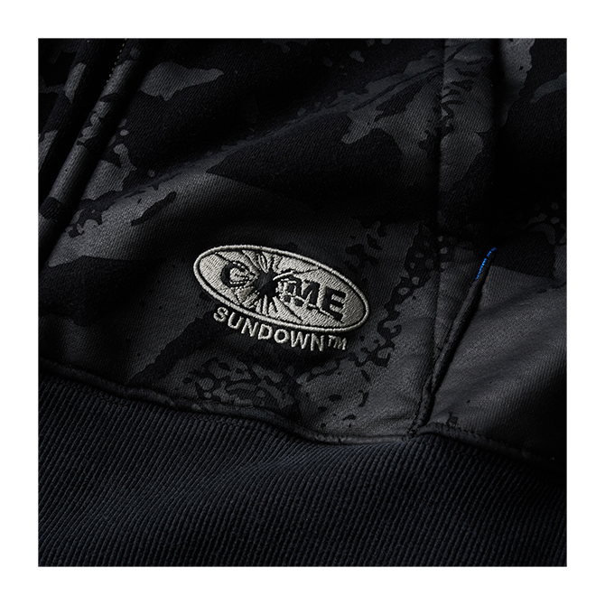Come Sundown - Gravitational Zip Hoodie - Black