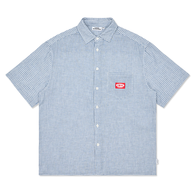 Come Sundown - Hand Some SS Shirt - Blue/White