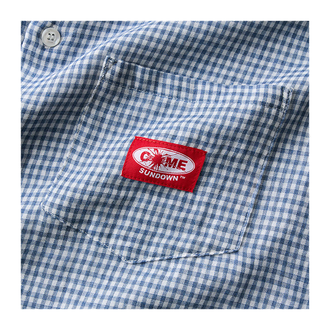 Come Sundown - Hand Some SS Shirt - Blue/White