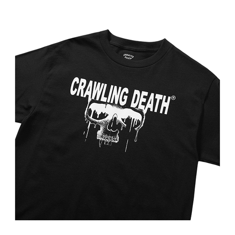 Crawling Death - Drip Skull Tee - Black