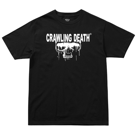 Crawling Death - Drip Skull Tee - Black