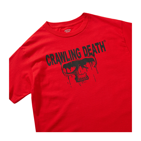 Crawling Death - Drip Skull Tee - Red