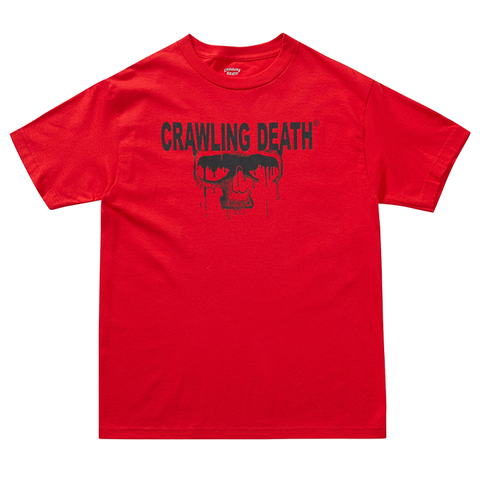 Crawling Death - Drip Skull Tee - Red