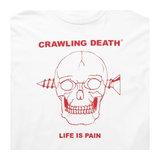 Crawling Death - Screw Skull Tee - White