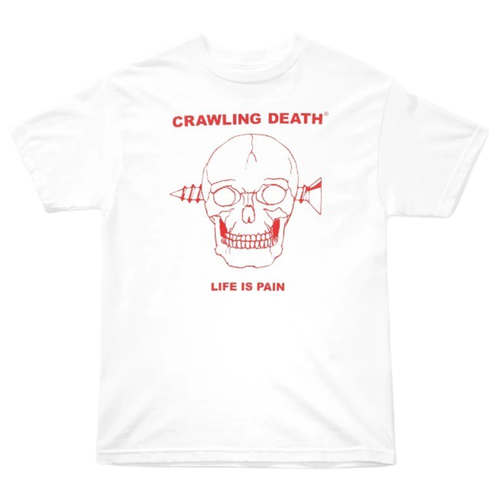 Crawling Death - Screw Skull Tee - White