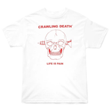 Crawling Death - Screw Skull Tee - White