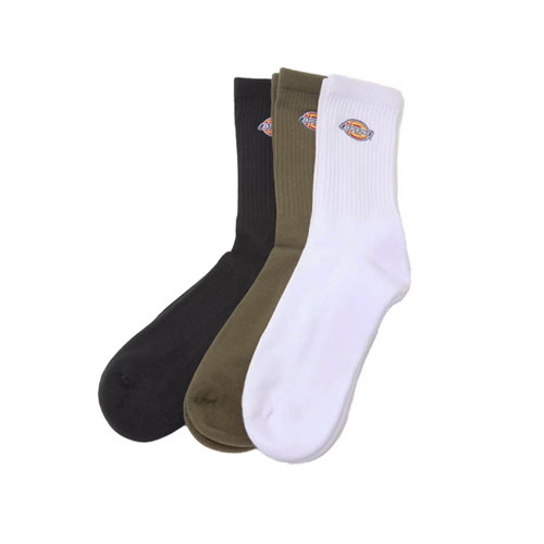 Dickies - H.S Rockwood Socks - Assorted 3-Pack - Black/White/Rinsed Moss