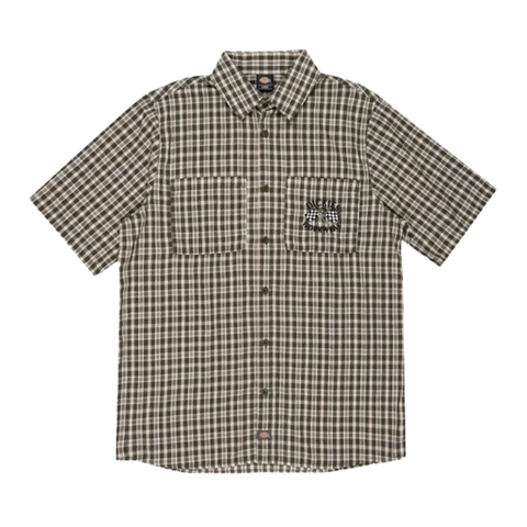 Dickies - Maple Short Sleeve Regular Fit Shirt - Rinsed Moss