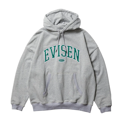 Evisen - College Logo Hoodie - Heather Grey