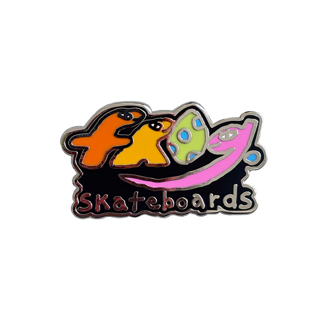 Frog - Dino Logo Pin - Multi