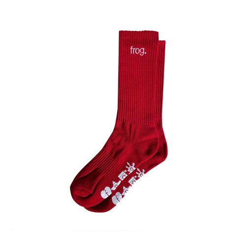 Frog - Frog Socks - Dark Red