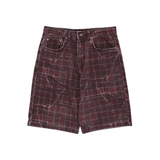 Fucking Awesome - Miller Plaid Denim Short - Red Plaid