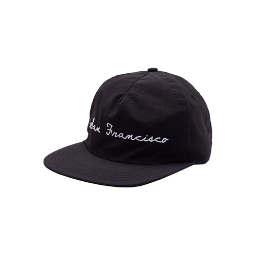 GX1000 - Cursive SF 5 Panel Cap - Black