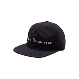 GX1000 - Cursive SF 5 Panel Cap - Black