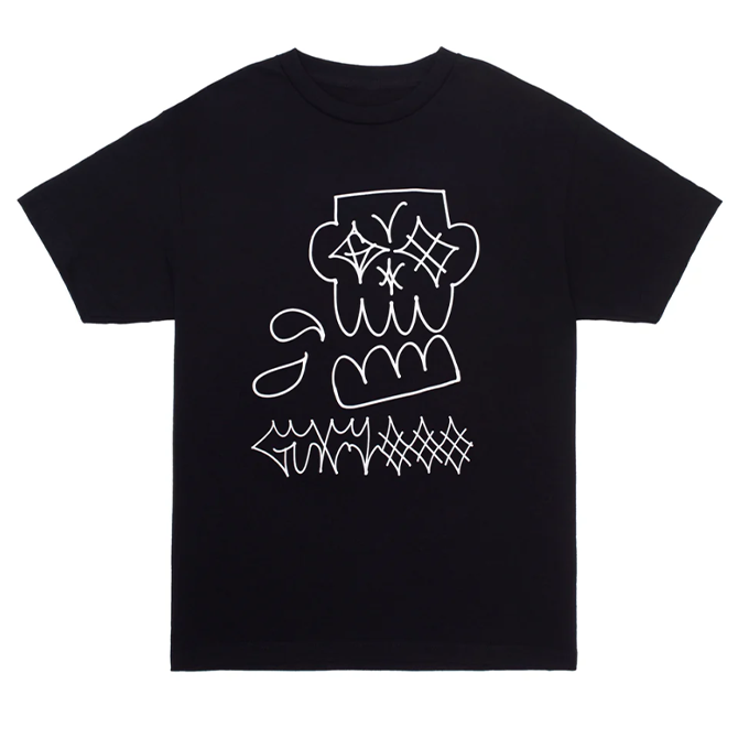 GX1000 - Encino Tee - Black - Hemley Skateboarding