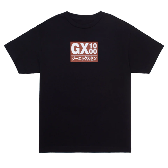 GX1000 - Japan Tee - Black/Brown - Hemley Skateboarding