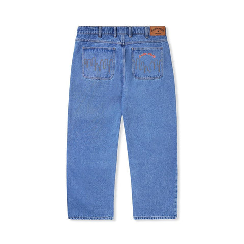 Cash Only - Logo Baggy Denim Jeans 2 - Washed Indigo