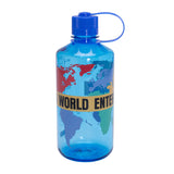 Fucking Awesome - World Water Bottle - Blue