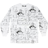 HeshDIY  - Blood Blistering Fun Longsleeve Tee - White