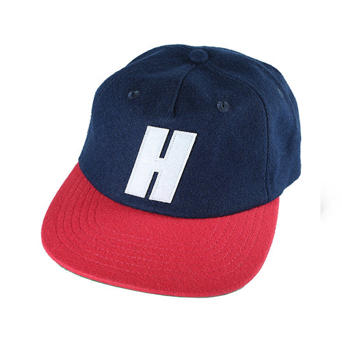 Hopps - Big H Wool Snapback - Navy/Red