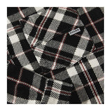 Polar Skate Co. - Big Boy Overshirt Flannel - Black/Cloud White/Red