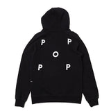 Pop Trading Co. - Logo Hooded Sweat - Black/White