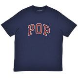 Pop Trading Co. - Arch Tee - Navy/Fired Brick