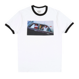 Hockey - Car Kid Ringer Tee - White