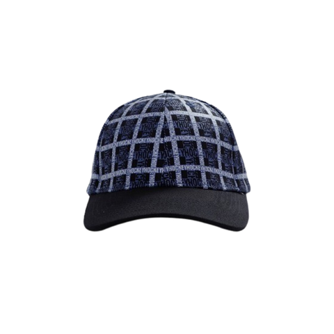 Hockey - Plaid Snapback Cap - Navy Stripe