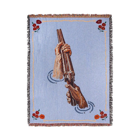 Hockey - Shotgun Tapestry Throw Blanket - Multi