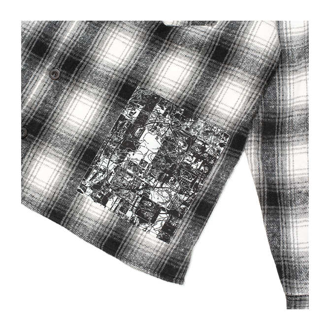 Hoddle - Book Flannel Shirt - Grey Plaid