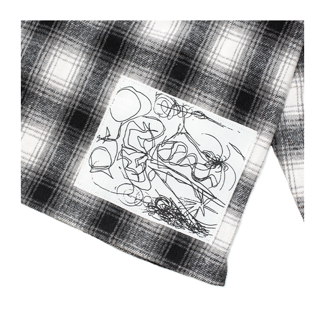 Hoddle - Book Flannel Shirt - Grey Plaid