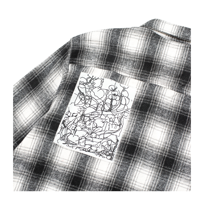 Hoddle - Book Flannel Shirt - Grey Plaid