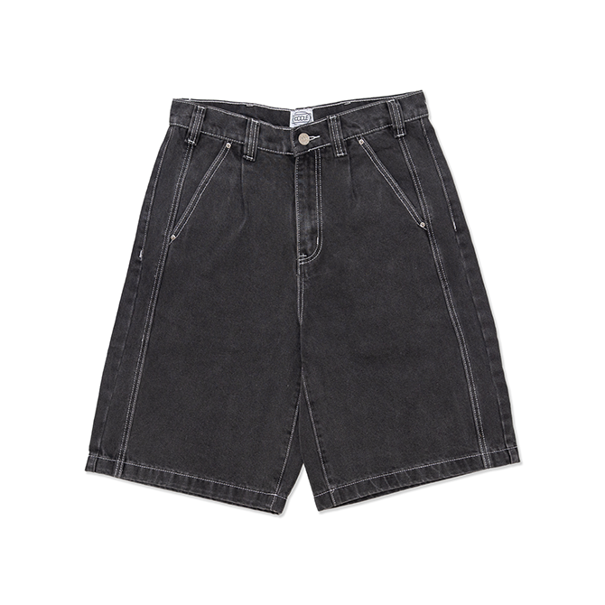 Hoddle - Denim Bermuda Shorts - Washed Black