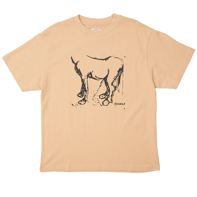 Hoddle - Horse Piss Tee - Sand - Hemley Skateboarding