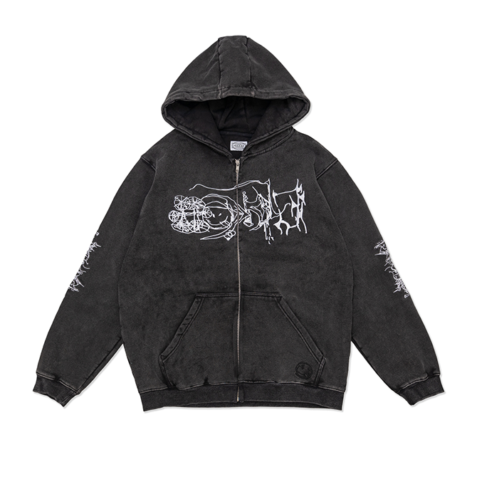 Hoddle - LG Hill Hood - Black Wash